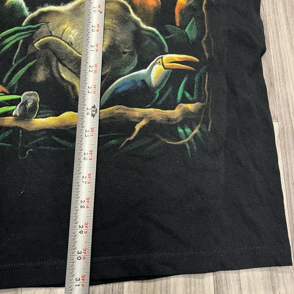 RAINFOREST Black T-Shirt with Colorful Animal Print - Picture 5 of 6